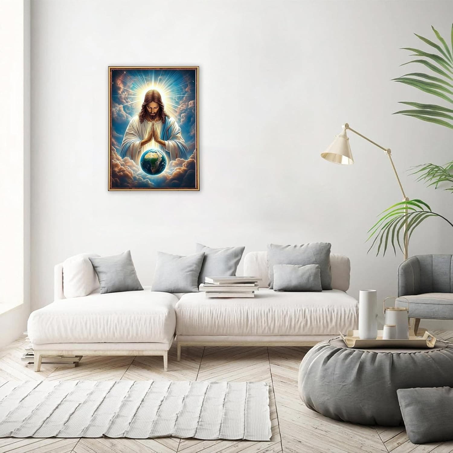 MEIYUDA Diamond Painting Kits for Adults, 5D DIY Jesus Diamonds 30x40cm, Z  3