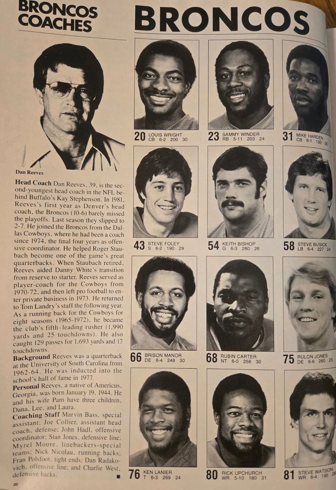 1983 Denver Broncos vs Oakland Raiders Gameday Program NFL🏈LA Memorial Coliseum 4