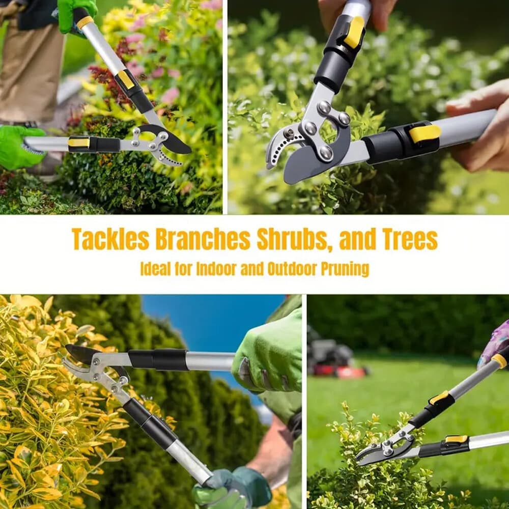 New Extendable Anvil Loppers Tree Trimmer Telescopic Heavy Duty Branch Cutter US 5