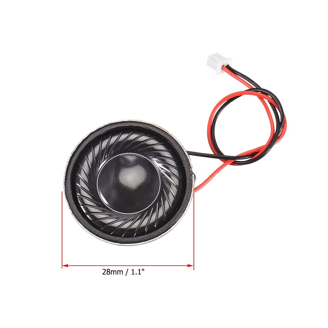 2Pcs 2W 8 Ohm Micro Internal Speaker Magnet Loudspeaker 28mm Dia With Pin Wire 2