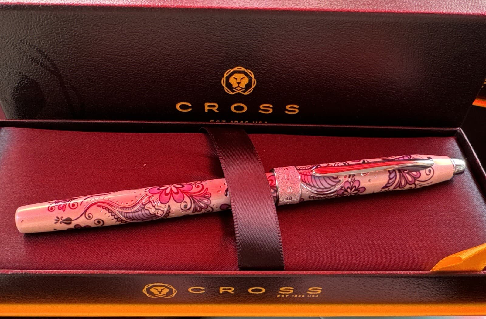 Cross Botanica Fountain Pen, Purple Orchid, Brand New, Medium Nib -Holiday Gift?