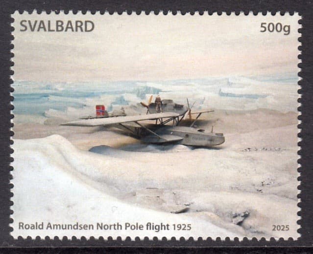 SVALBARD 2025 AIRCRAFTS AMUNDSEN NORTH POLE FLIGHT 1925 MNH LOCAL STAMPS
