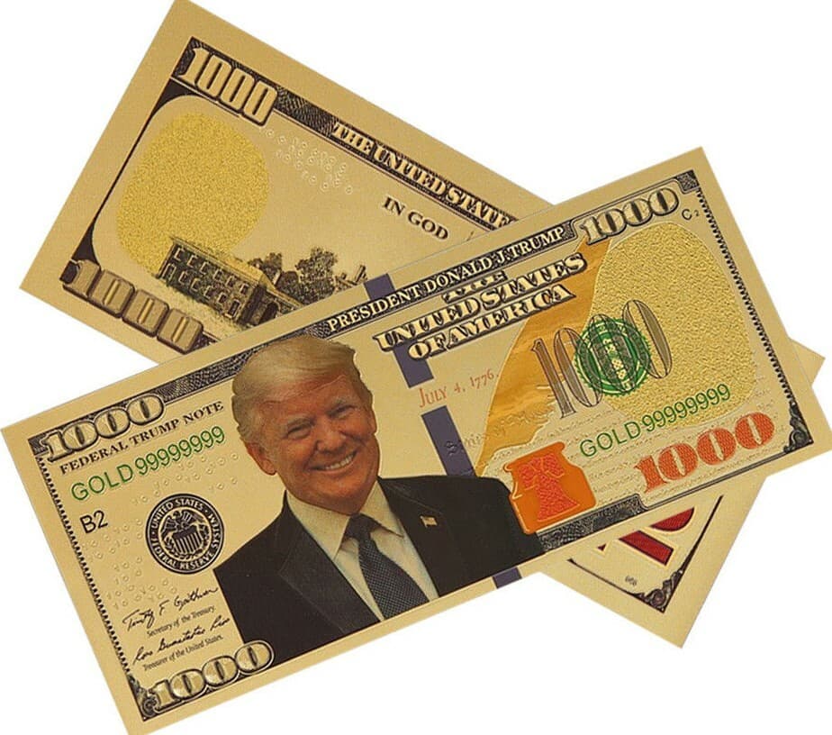 2024 Donald Trump 1000 Gold Dollar Bill Novelty Note Republican Collection Gift 3
