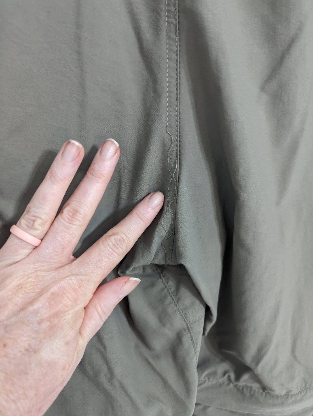 Columbia Titanium Mens XL Olive Green Convertible Pants Shorts Cargo Hiking  6