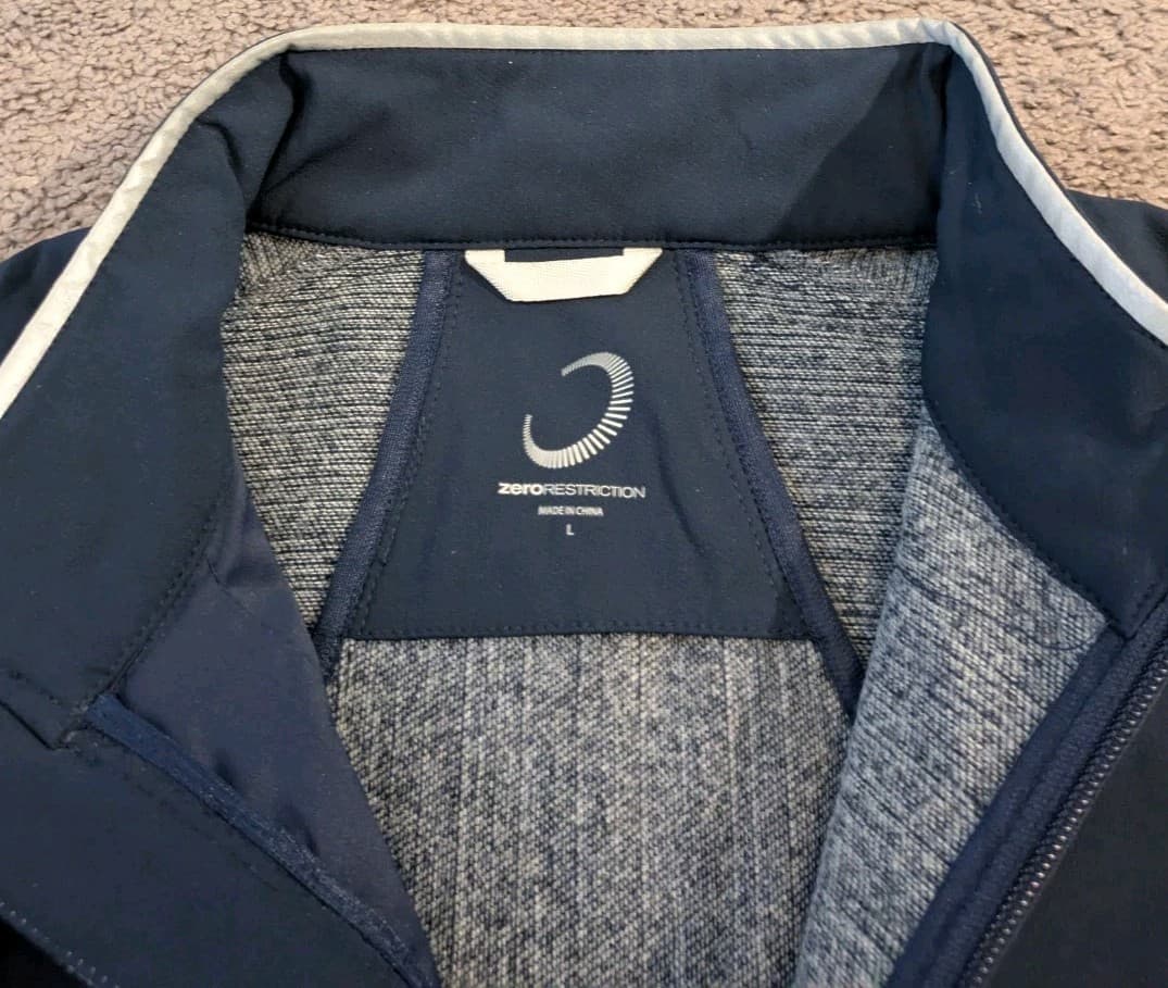 Zero Restriction Power Torque Full Zip Wool Blend Warm Waterproof Jacket Men's L 4