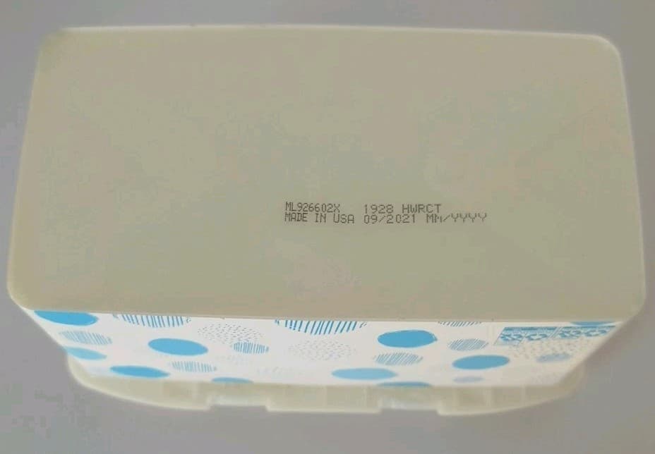 Huggies Baby Wipes EMPTY Container Blue Circles Pop Up Refillable  4