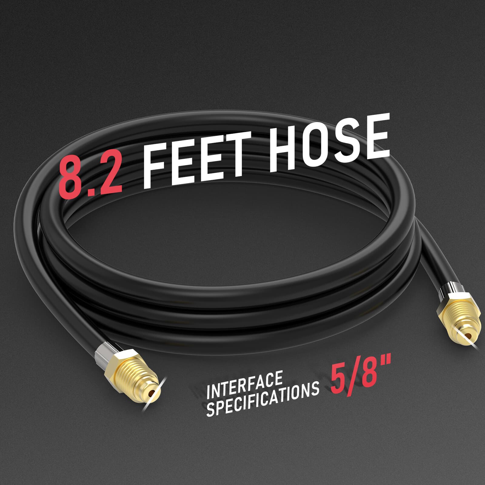 CO2 Argon Gas Regulator, flow meter regulator with 8ft Gas Hose for MIG TIG 4