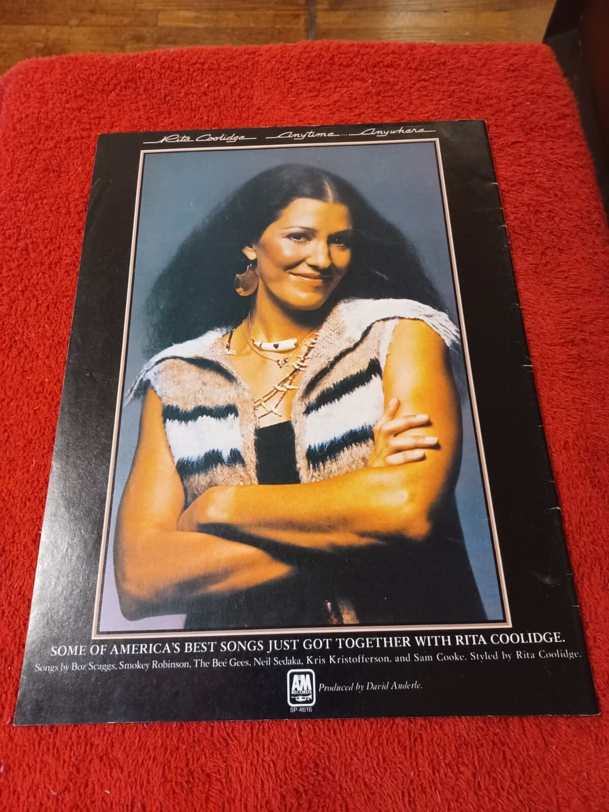 RITA COOLIDGE - 1977 US Full-Page Ad 'Anytime...Anywhere' Album (Cash Box Mag.) 5