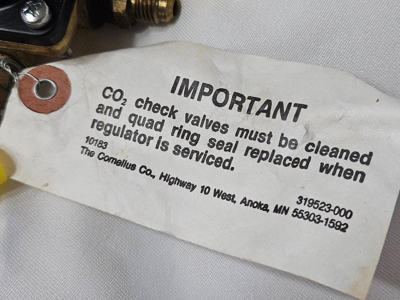 Cornelius Dual Secondary Low Pressure CO2 Regulator 5