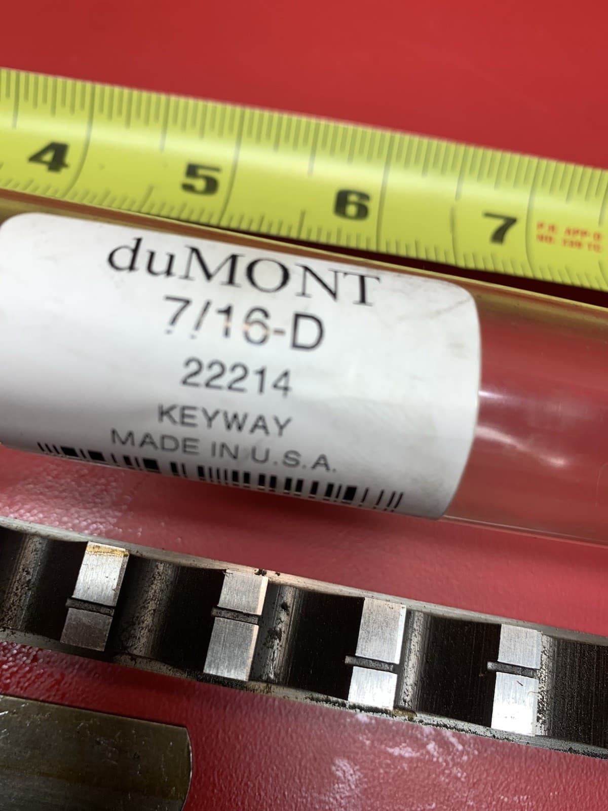 Machinist Tool: duMont 7/16" Keyway Broach (NOS) 7/16-D 22214 3