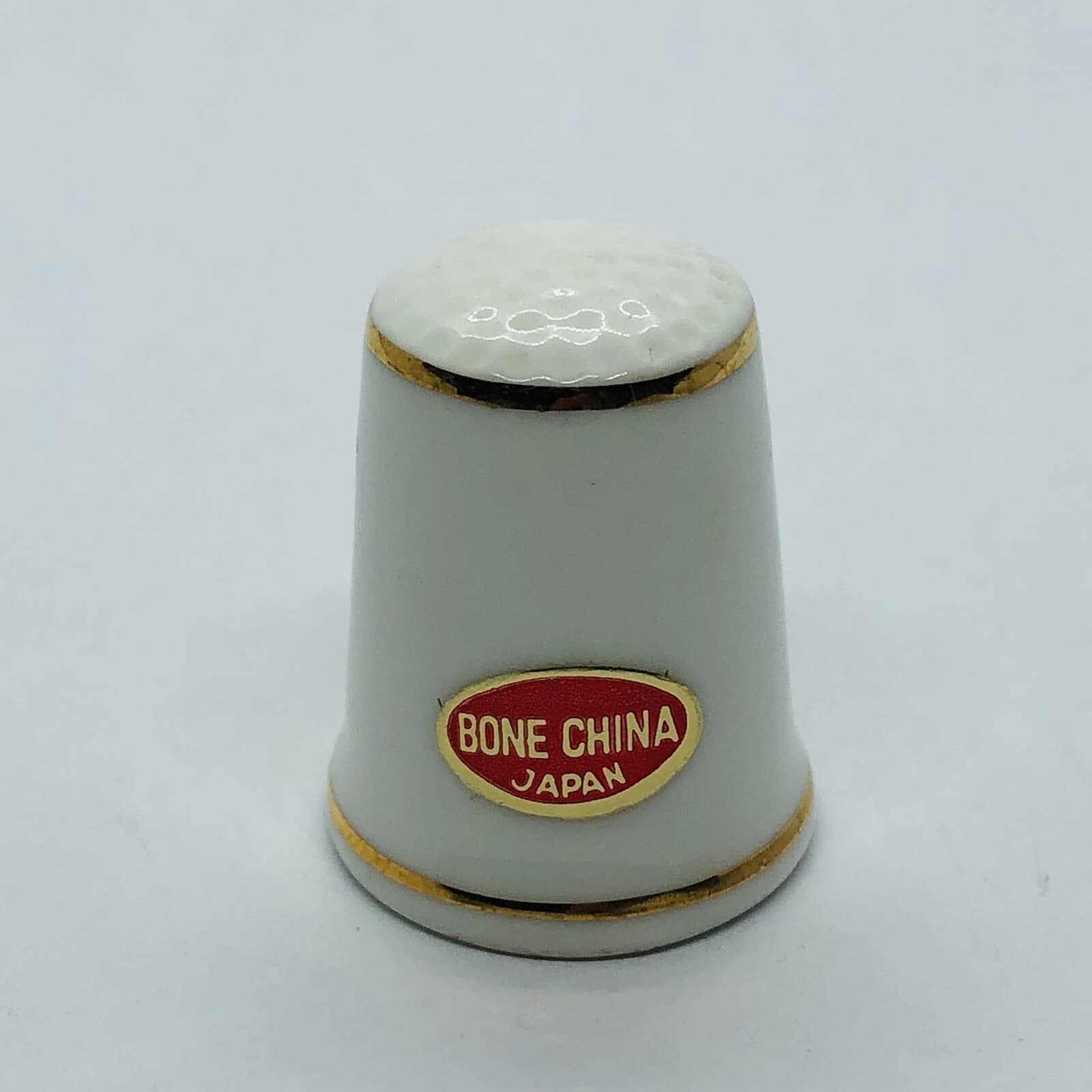 Vtg Wildlife Deer Bone China Thimble - Made in Japan 2