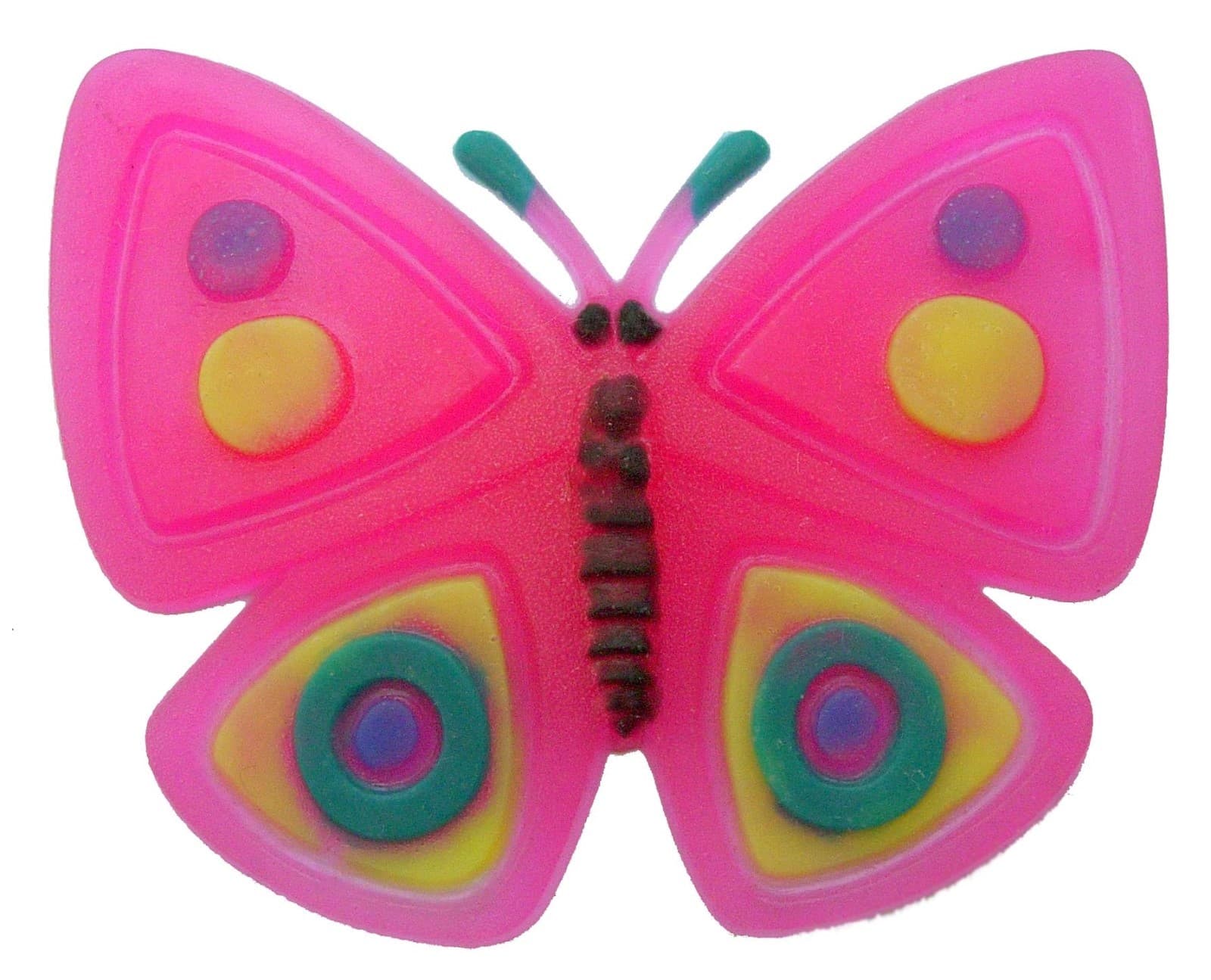 FLUORESCENT 6-PACK PATTI-GOOP MADE FOR CREEPY BUGS TOYS RUBBERY CRAWLERS  4