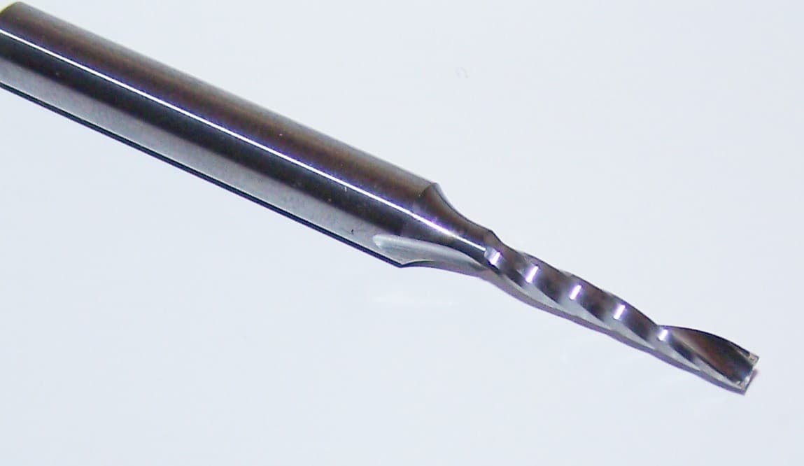 1/8" (.1250") CARBIDE SINGLE O FLUTE ROUTER FOR HARD PLASTIC ONSRUD 63-707