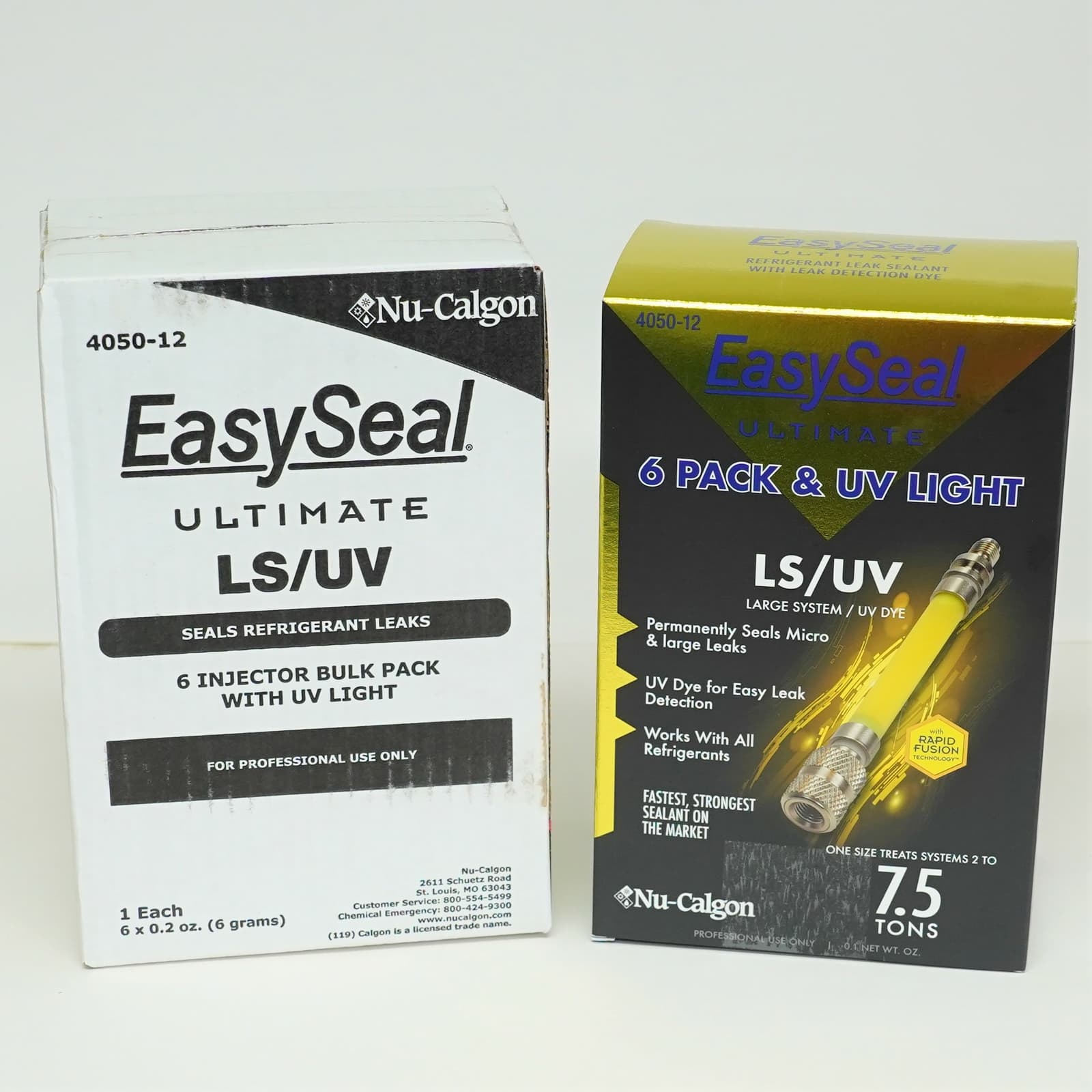 Nu-Calgon Easy Seal with UV Dye 4050-12 2 to 7.5 Tons 6 Pack with UV Light 4