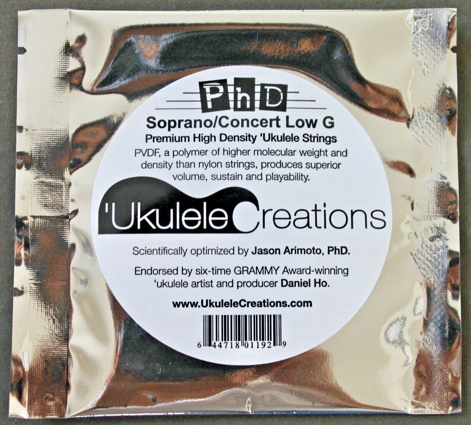 PHD Ukulele Strings Sop / Con LOW G Daniel Ho Jason Arimoto