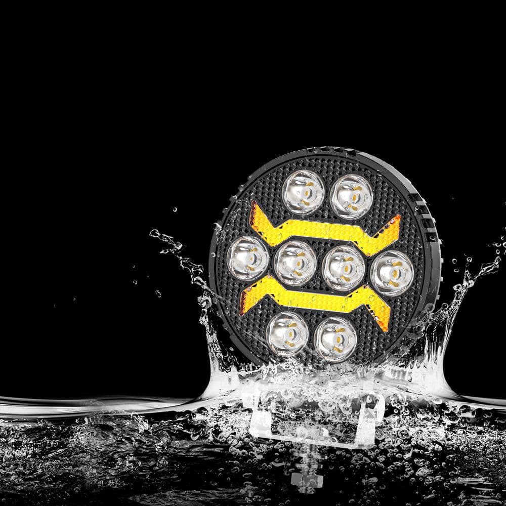 2pcs 4.3'' Round LED Work Lights Fit Case IH John Deere Tractor 6000 7000 8000 5