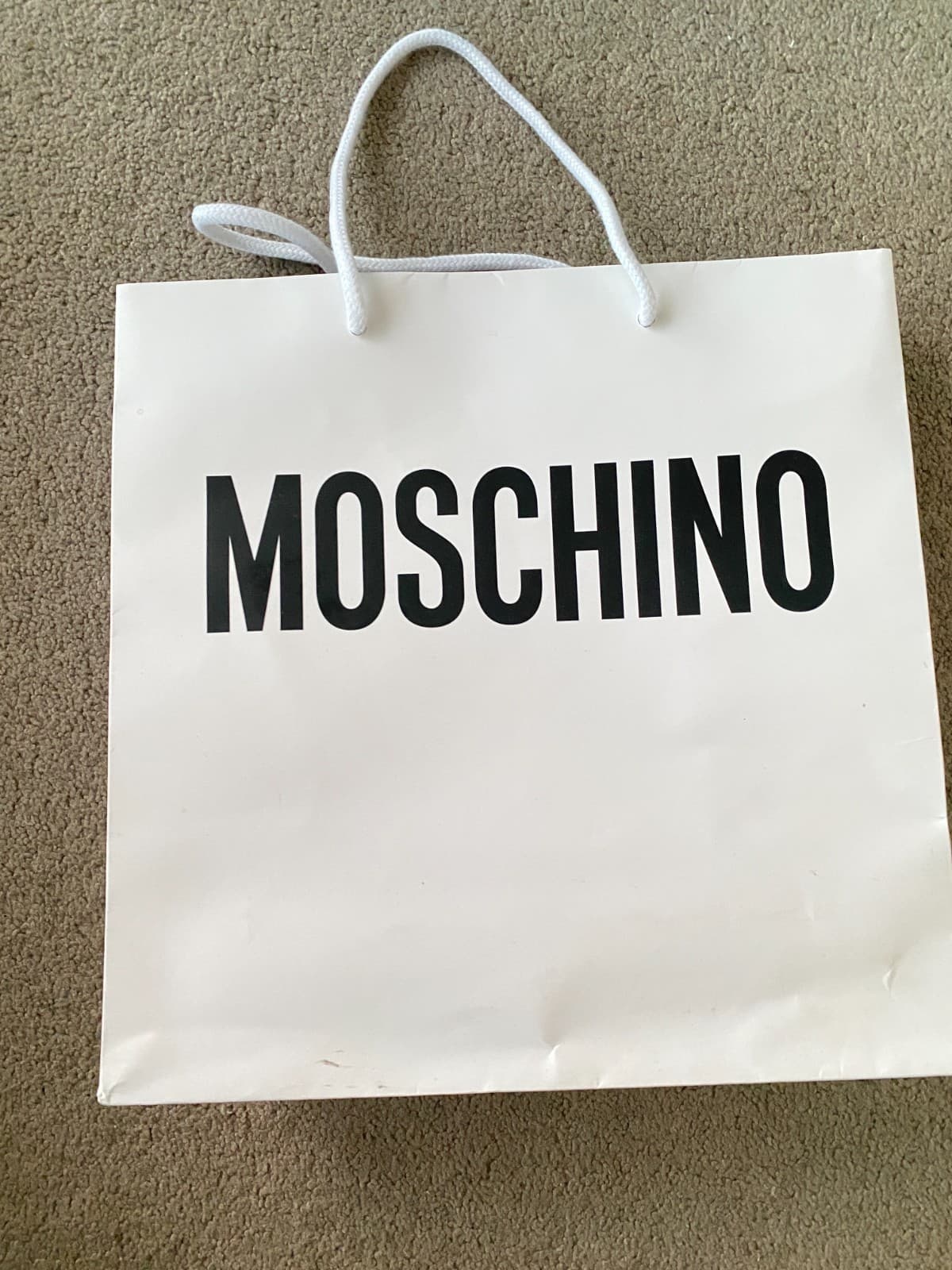 Moschino Shopping Bag Paper Bag Gift Bag Bags Empty Luxury Packaging