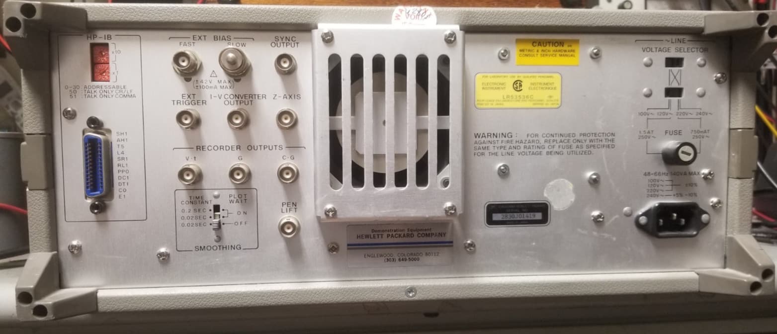 HP 4280A 1 MHz Capacitance Meter C-V Plotter PERFECT +/-100V Bias GPIB interface 4