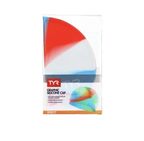TYR Graphic Silicone Multi-color Wrinkle Free Youth Size (Age 10+) NEW 2