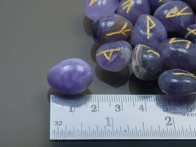 Set de Runas de Cristal de Amatista – Sabiduría, Energía y Sanación Espiritual 5