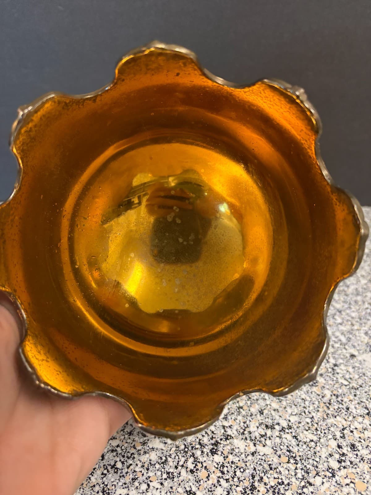 Vintage silver plate lions head handle bowl - Made in Japan 4