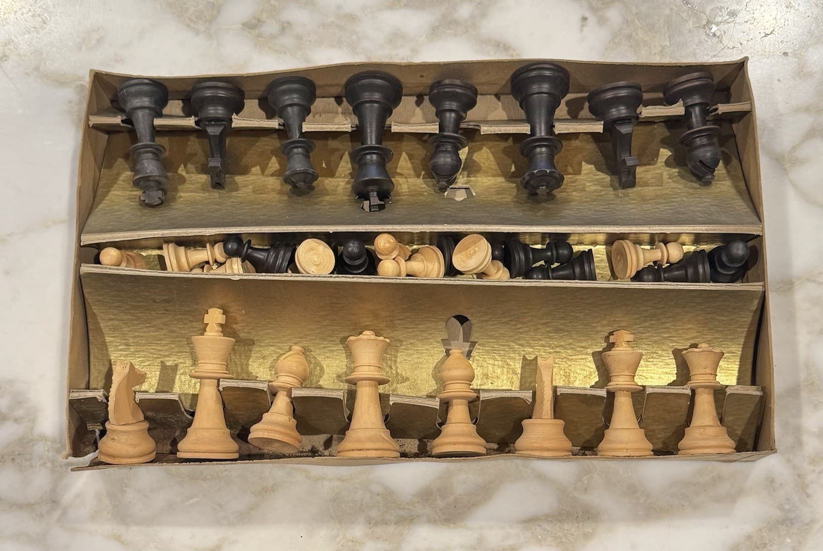 Vintage Pacific Game Cavalier Hand Finished Wood Chess Set 1431 Staunton Design 6
