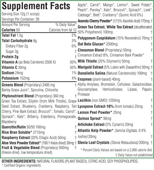 NANOGREENS NANO GREENS 10 | Green Apple | Biopharma Scientific | 12.7 oz (360g) 2