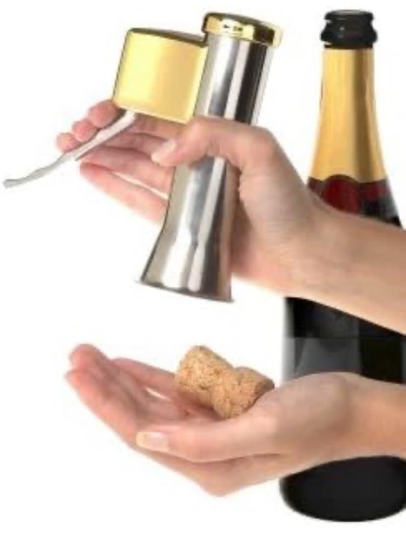 Champagne Bottle Opener. Open your bottles with this One-hand corkscrew 3