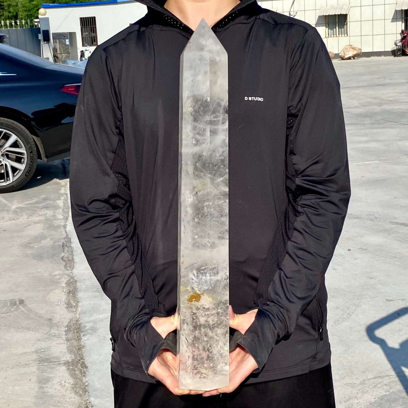 13.78LB Natural Clear Crystal Obelisk Quartz Energy Tower Point Reiki Healing 4