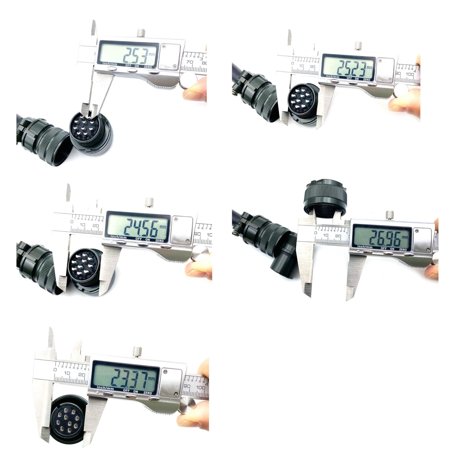 MS3106A18-1S Industrial Circular Connector MIL-DTL-5015 Series Threaded Conne 5