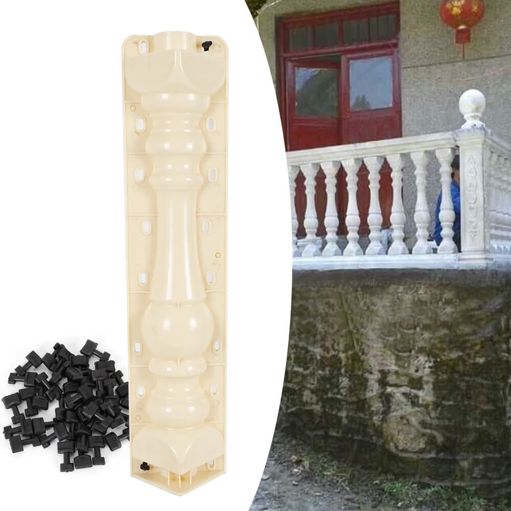 Roman Column Garden Concrete Mold Set for Elegant Pathway Creation