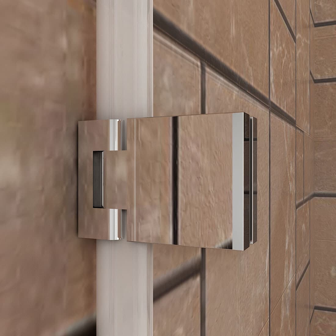 SUNNY SHOWER Bathtub Shower Door Pivot Hinged Tub Door 34" W x 58" H Chrome 6