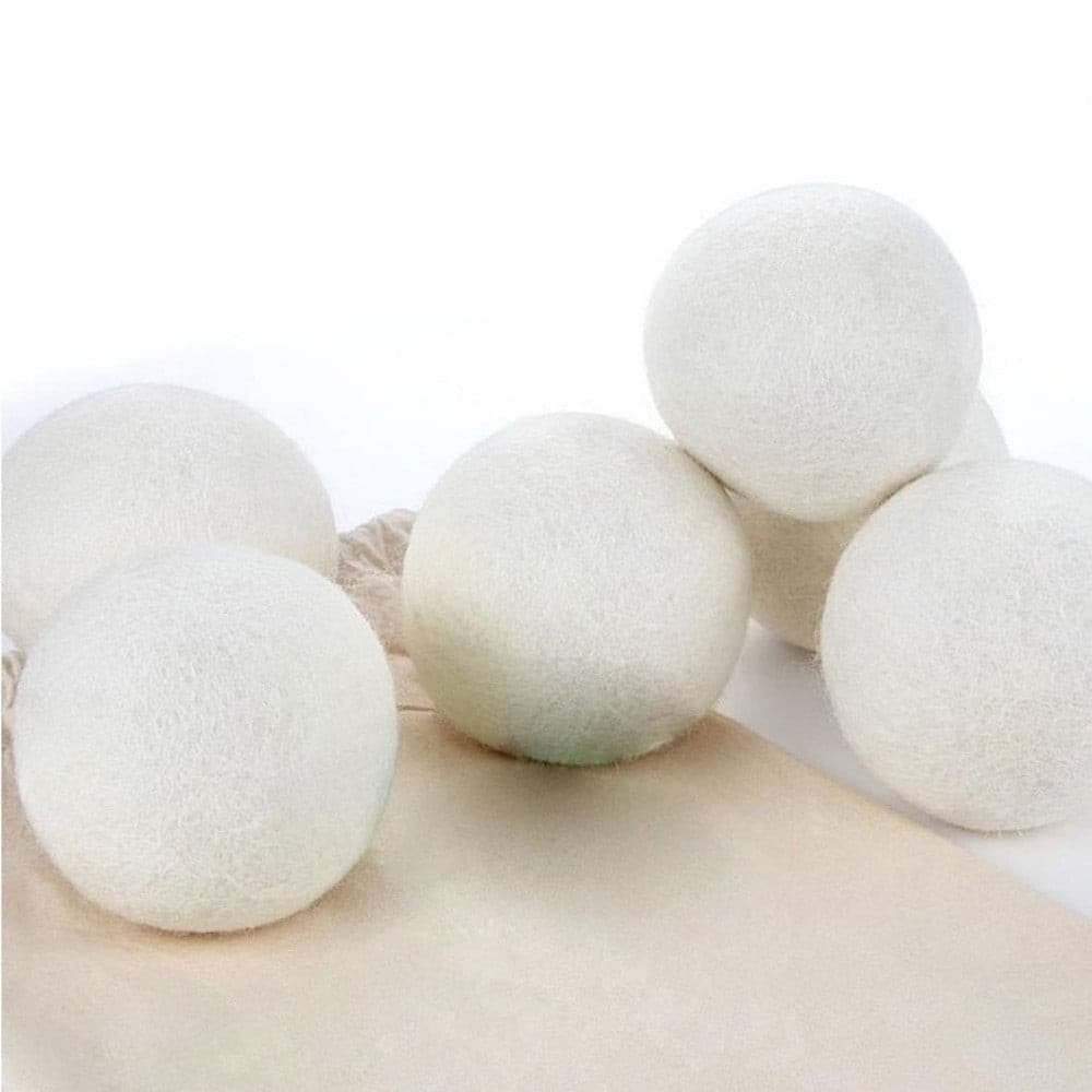 Sheep 4-Pack Premium Wool Dryer Balls Reusable Natural Fabric Softener 6CM 2