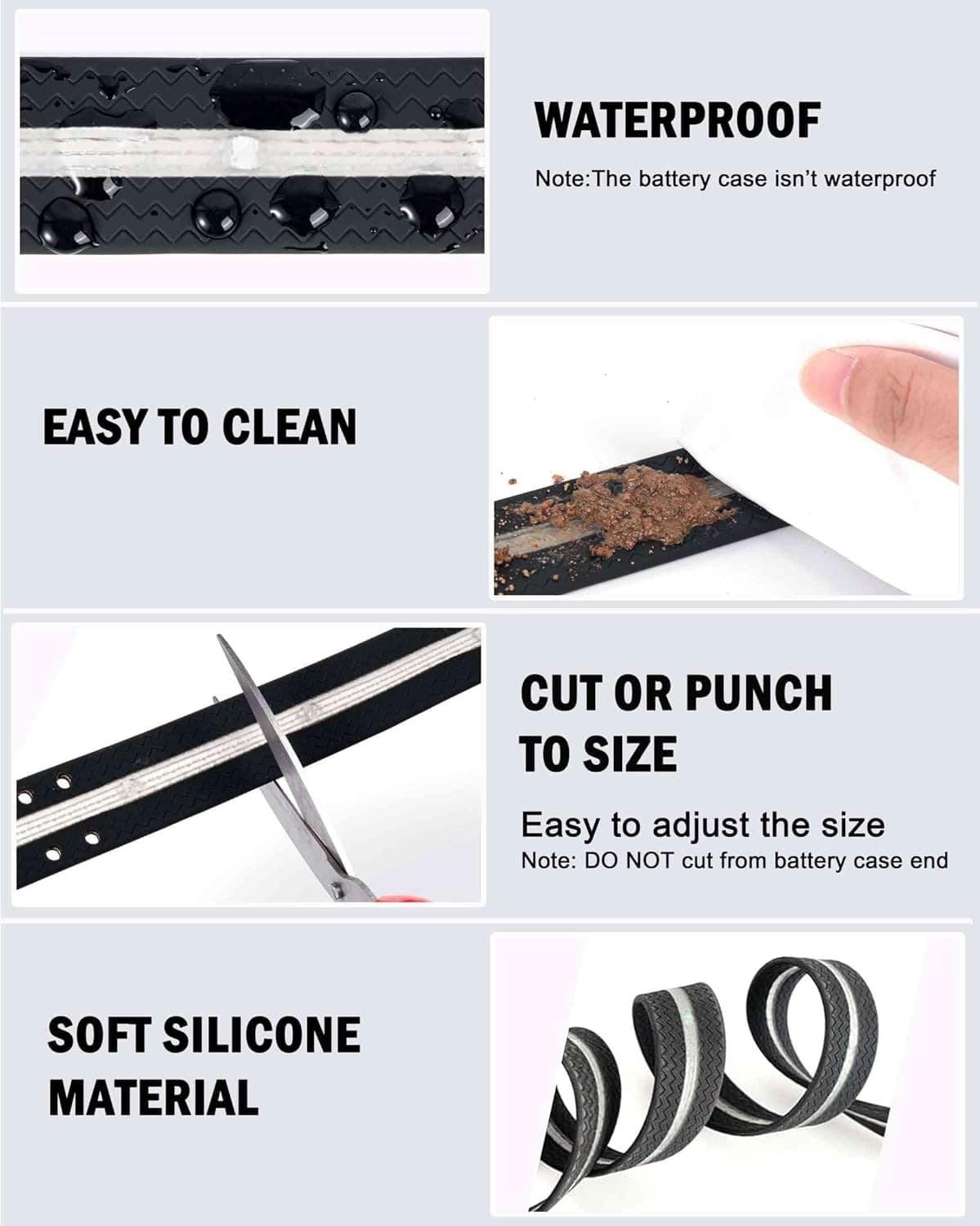 5pcs LED Horse Breastplate Collar & Leg Band, 7 Colors in 1 Light Multicolor  4