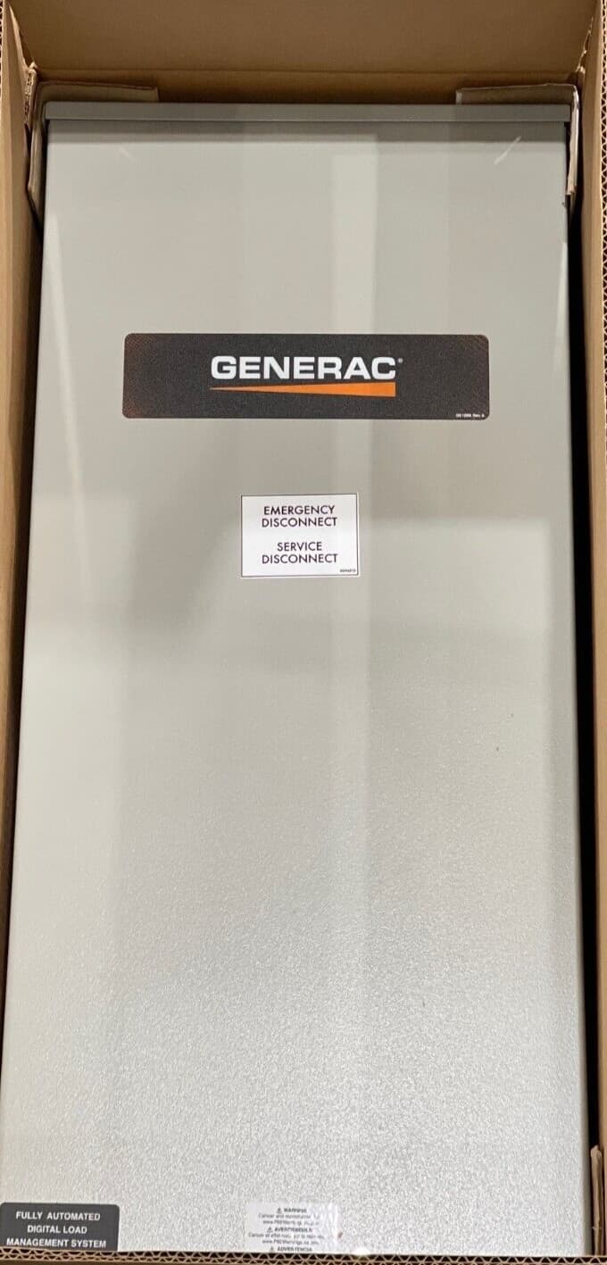 New, Generac, Service Entry Rated, RXSW200A3, 200 AMP AUTOMATIC TRANSFER SWITCH