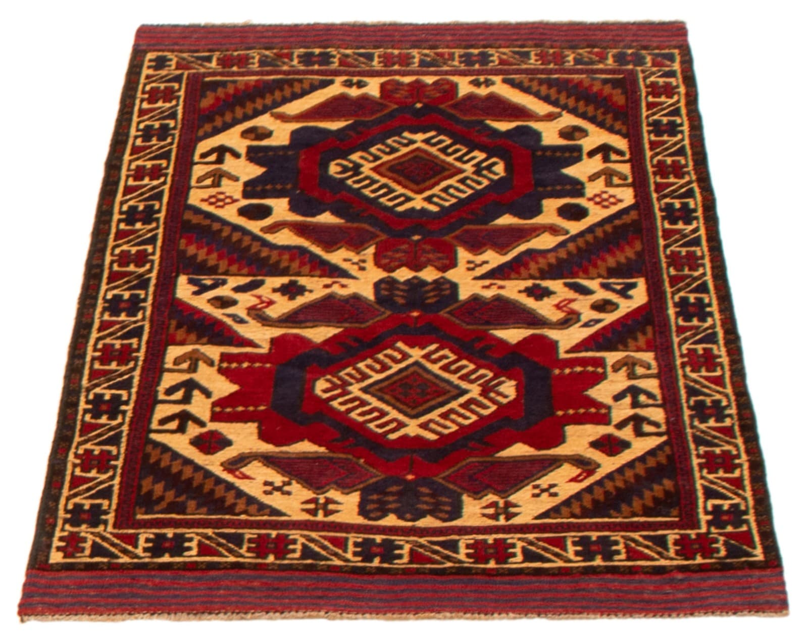 Hand Knotted Area Rug 2'10" x 4'8" Traditional Oriental Wool Carpet 3