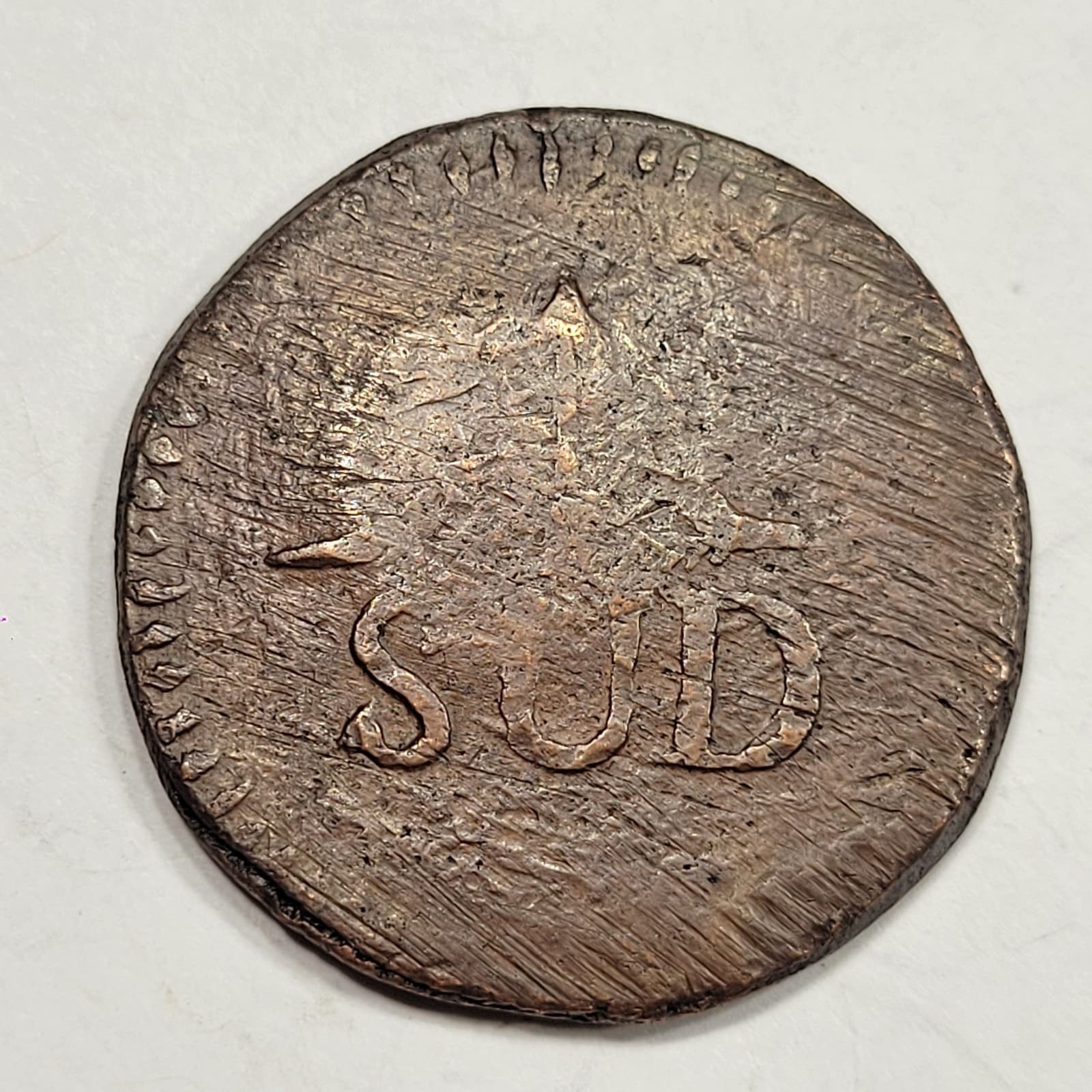 1813 SUD Oaxaca 8 Reales w/ Insurgent MORELOS Counterstamp Mexico *K870 2