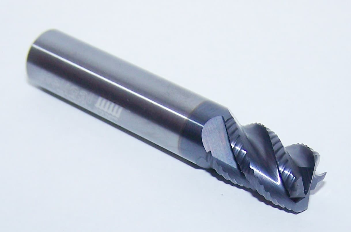 3/8" CARBIDE END MILL 4 FLUTE ROUGHING FOR STEEL HELICAL SOLUTIONS 54092