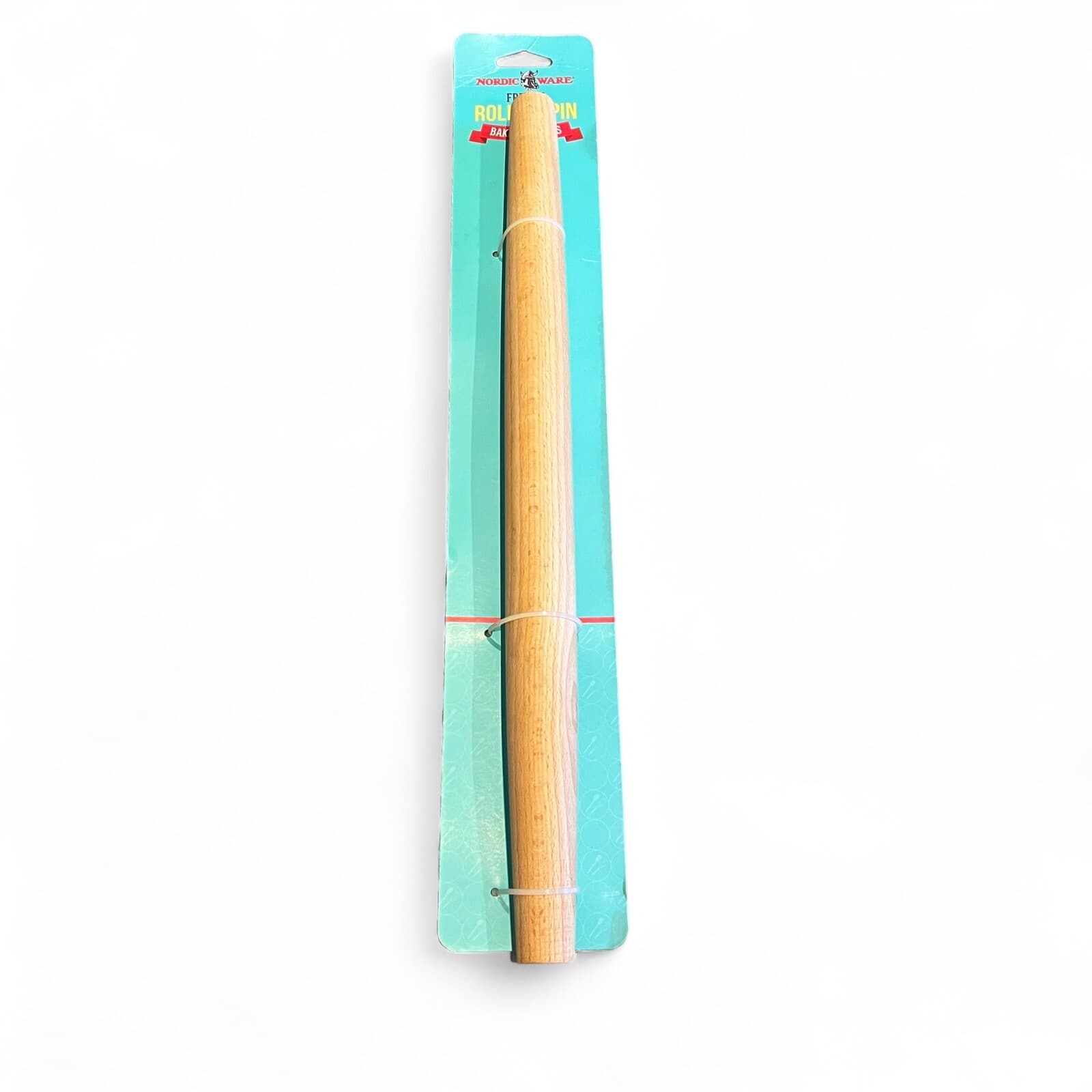 Nordic Ware Wooden Wood French Rolling Pin 19 Inches Long New In Packaging 2