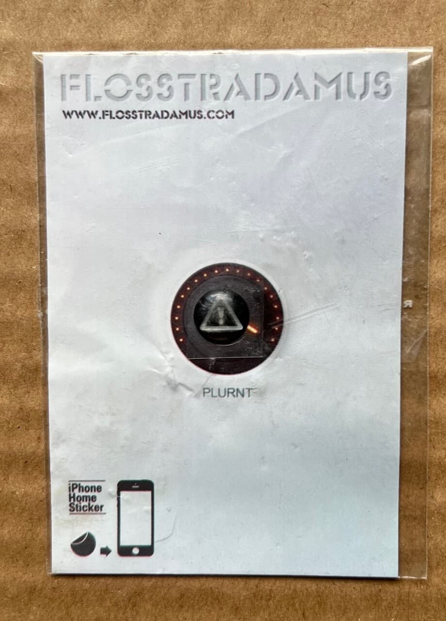 Flosstradamus PLURNT RARE promo iPhone Home Sticker ’15 - SEALED