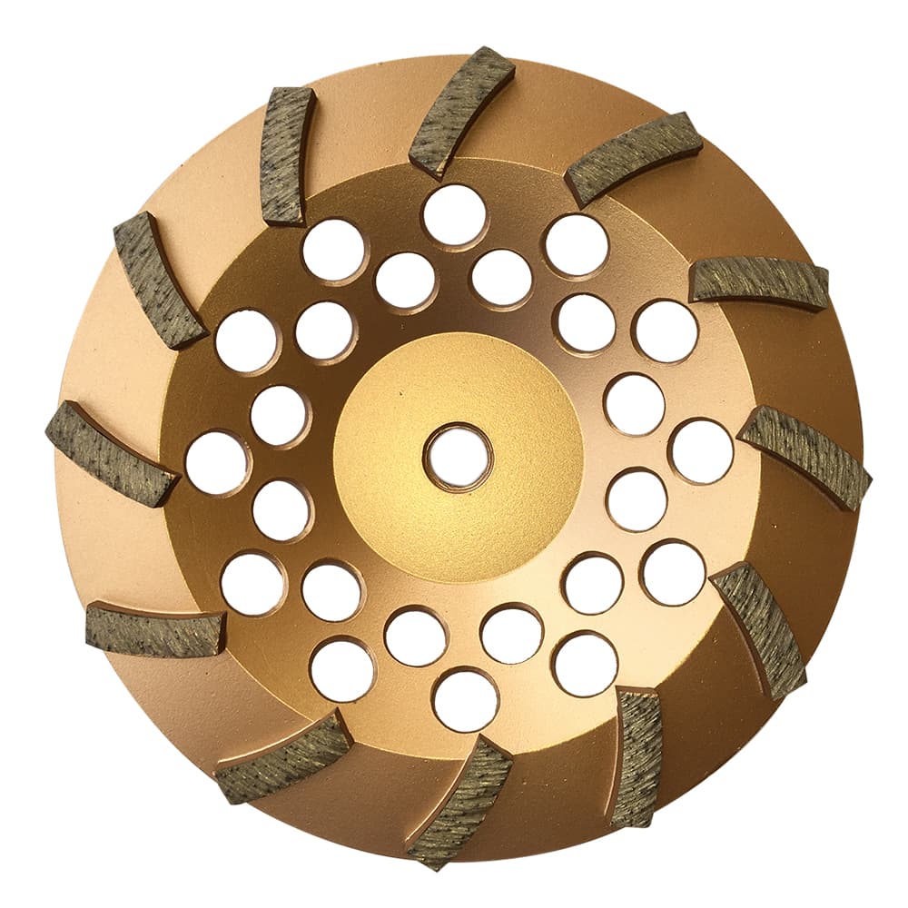 7" Concrete Grinding Cup Wheels 12 Diamond Abrasive Seg 5/8"-11 Arbor 3