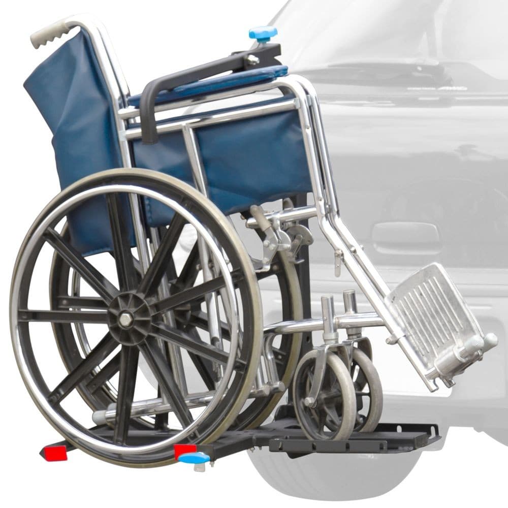 Silver Spring Ball-Mount Hitch Manual Wheelchair Carrier with Tilt Platform 2