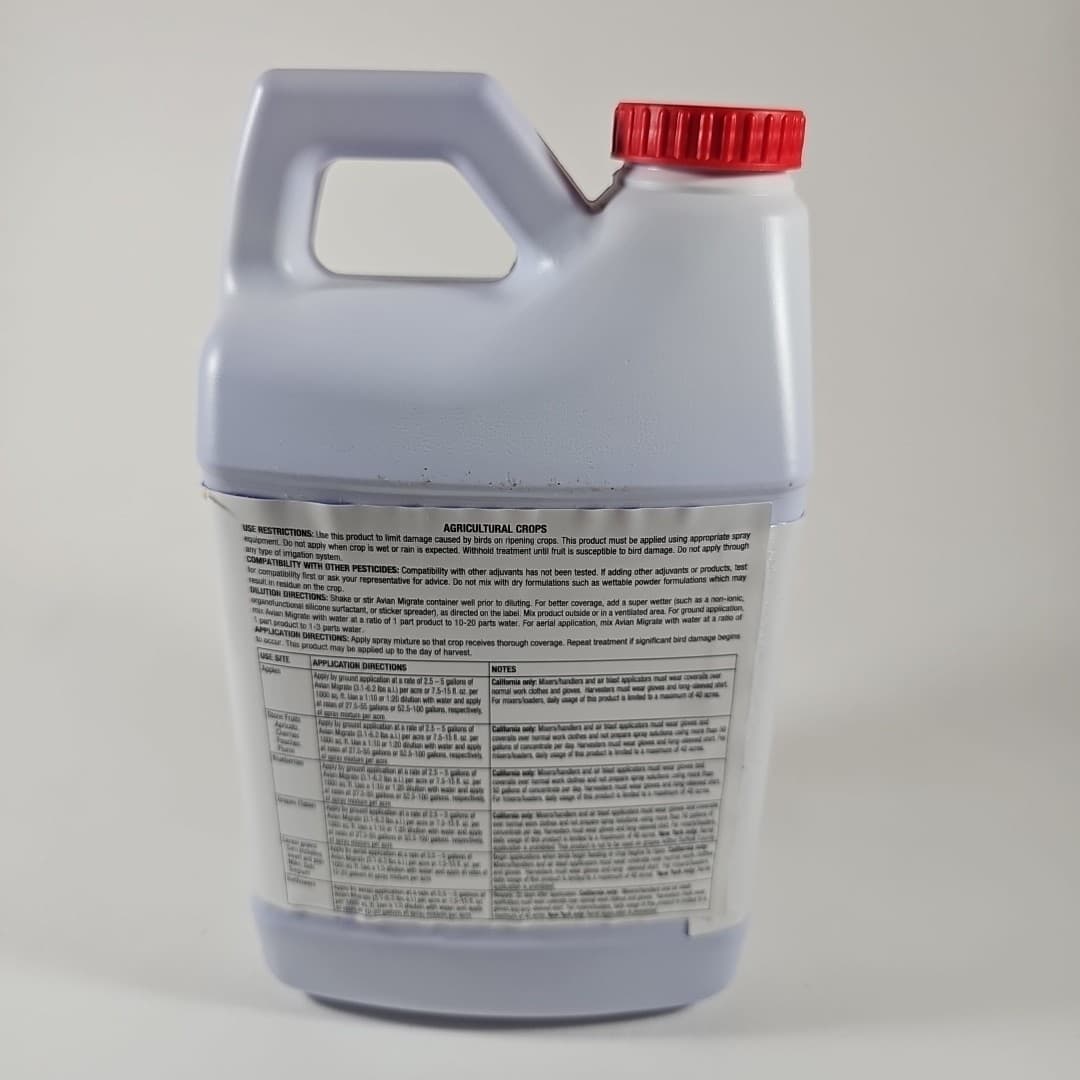 Avian Migrate Goose & Bird Repellent Irritant to Birds Geese 1/2 Gallon Sealed 4