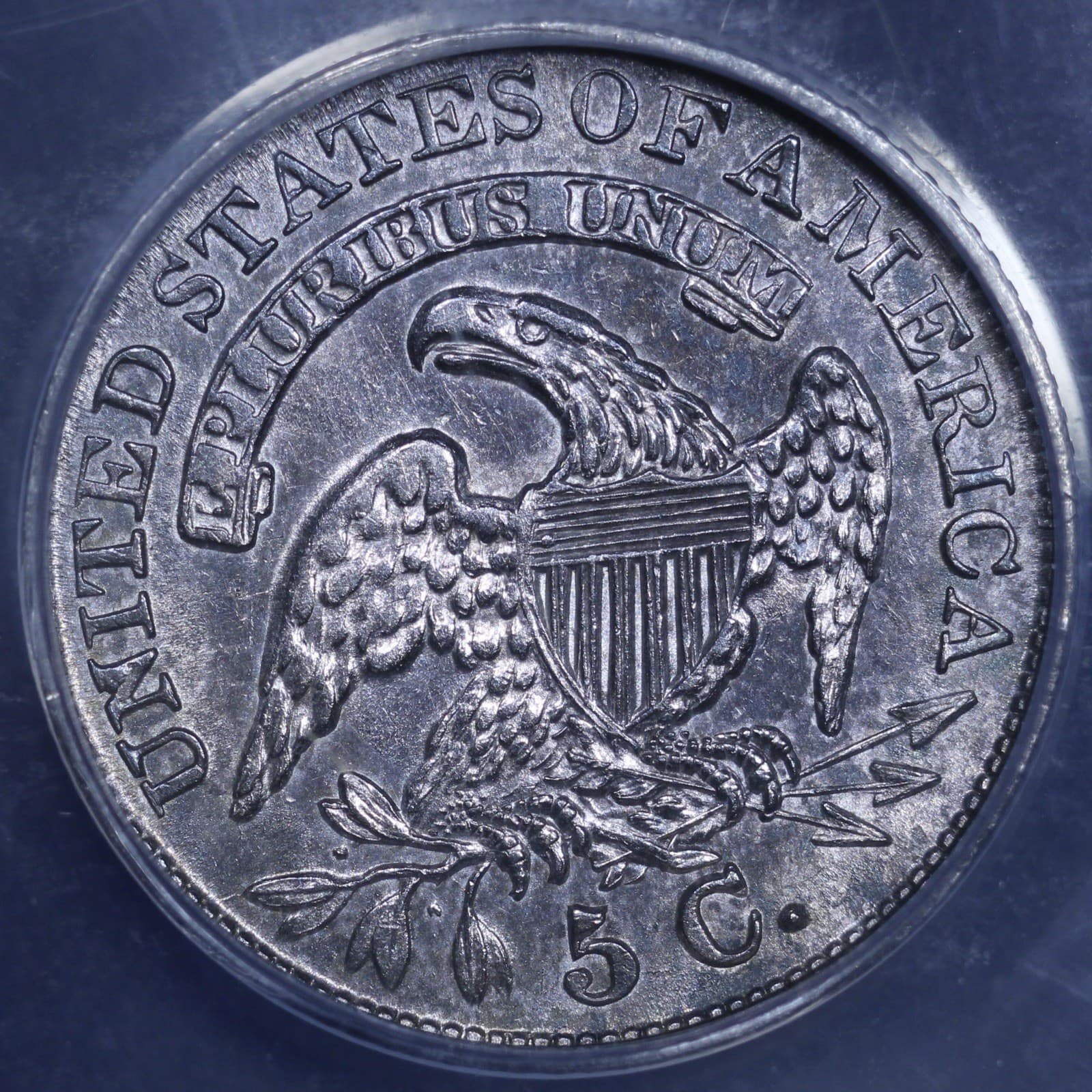 1834 Capped Bust Half Dime - H10c ANACS AU55 - Great Example! 4