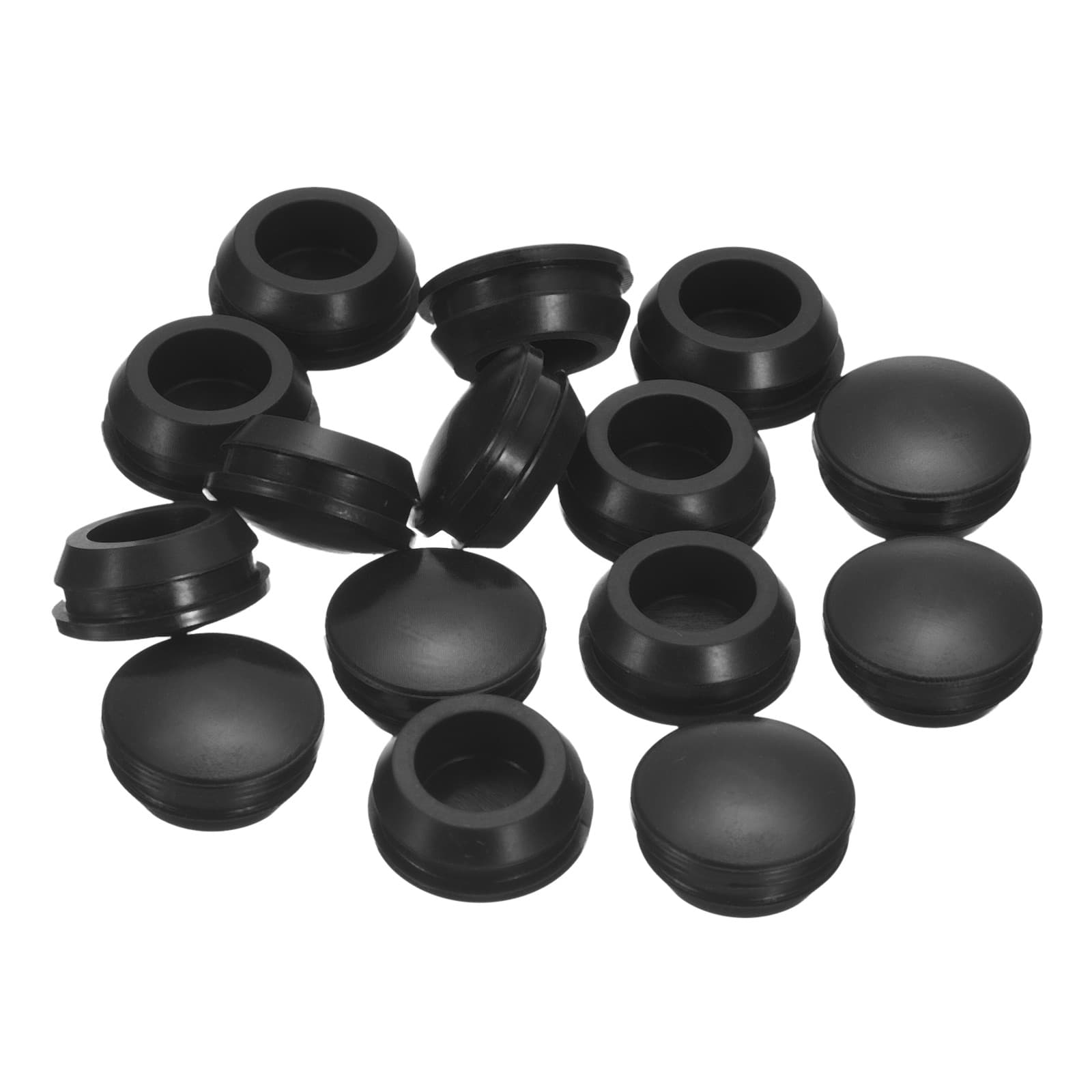 15Set Silicone Plugs Rubber Round Snap in Locking Hole Plugs for 14-15mm Hole