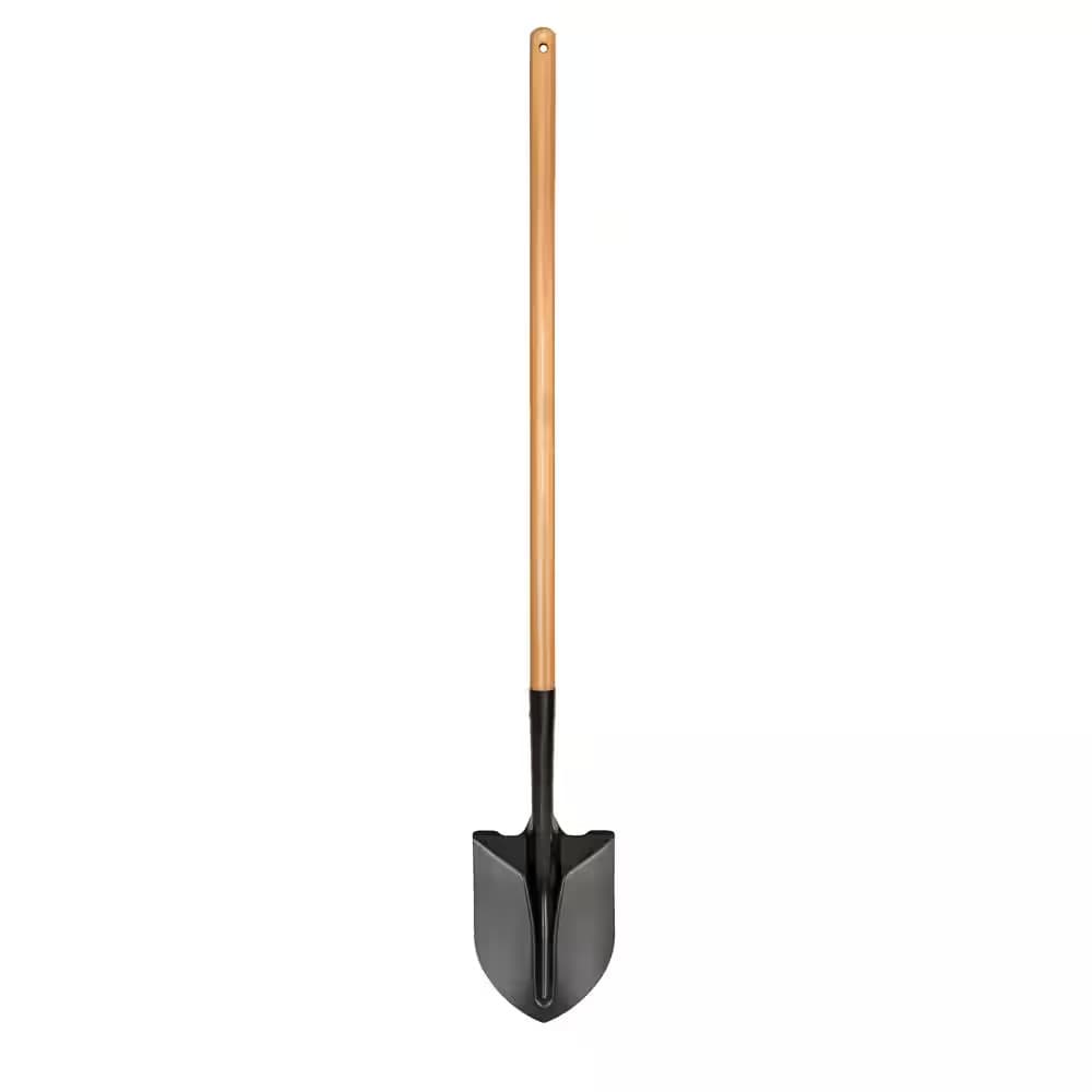 43.3 In. L Wood Handle Digging Carbon Steel Shovel
