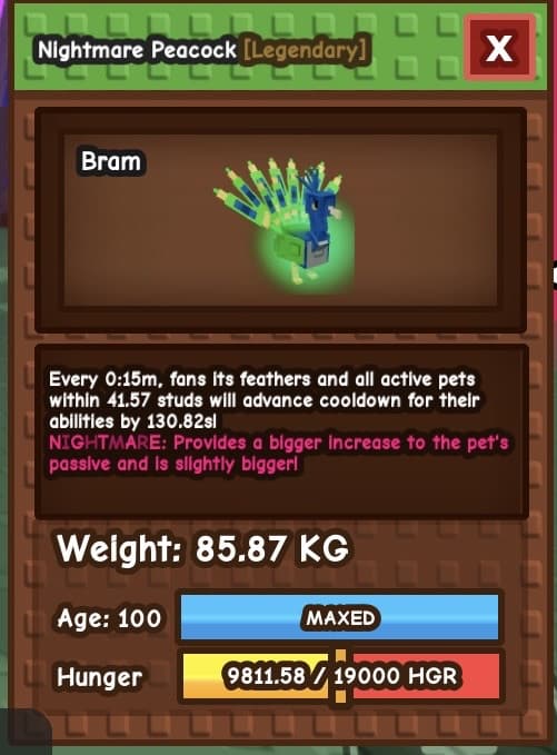 Titanic Peacock | 15s Cooldown |  Grow a Garden | GaG | Fast Delivery 2