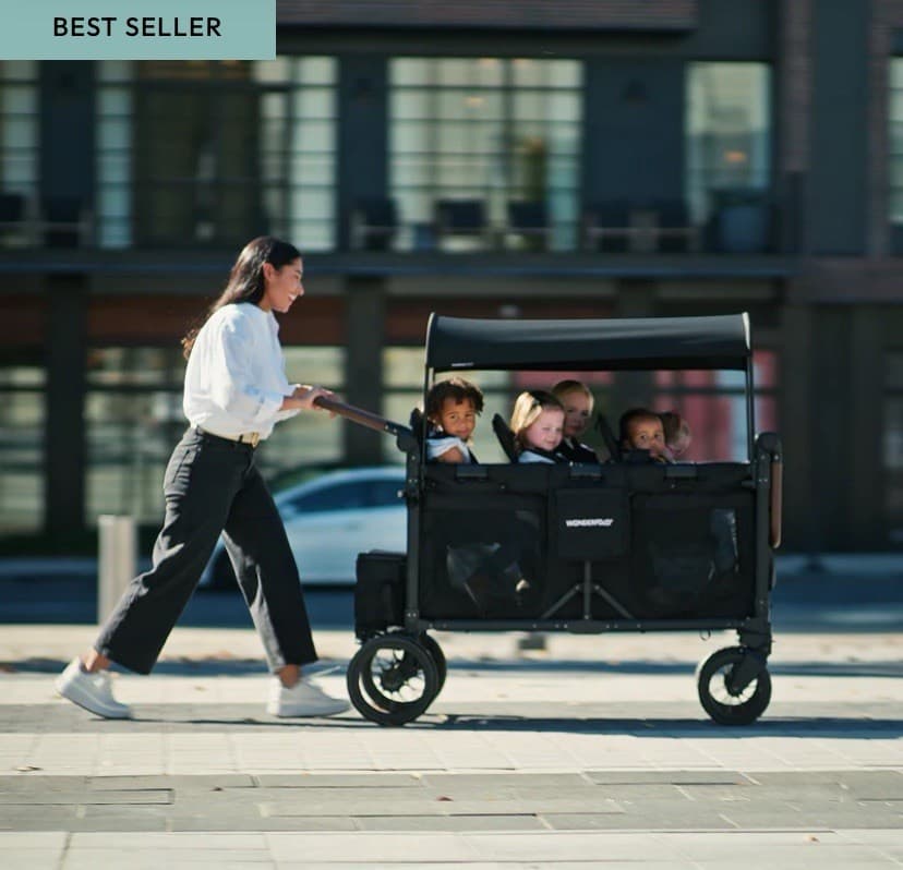 Wonderfold Wagon W6 W Luxe Pro Stroller Wagon- Jet Black- Brand New!! 2