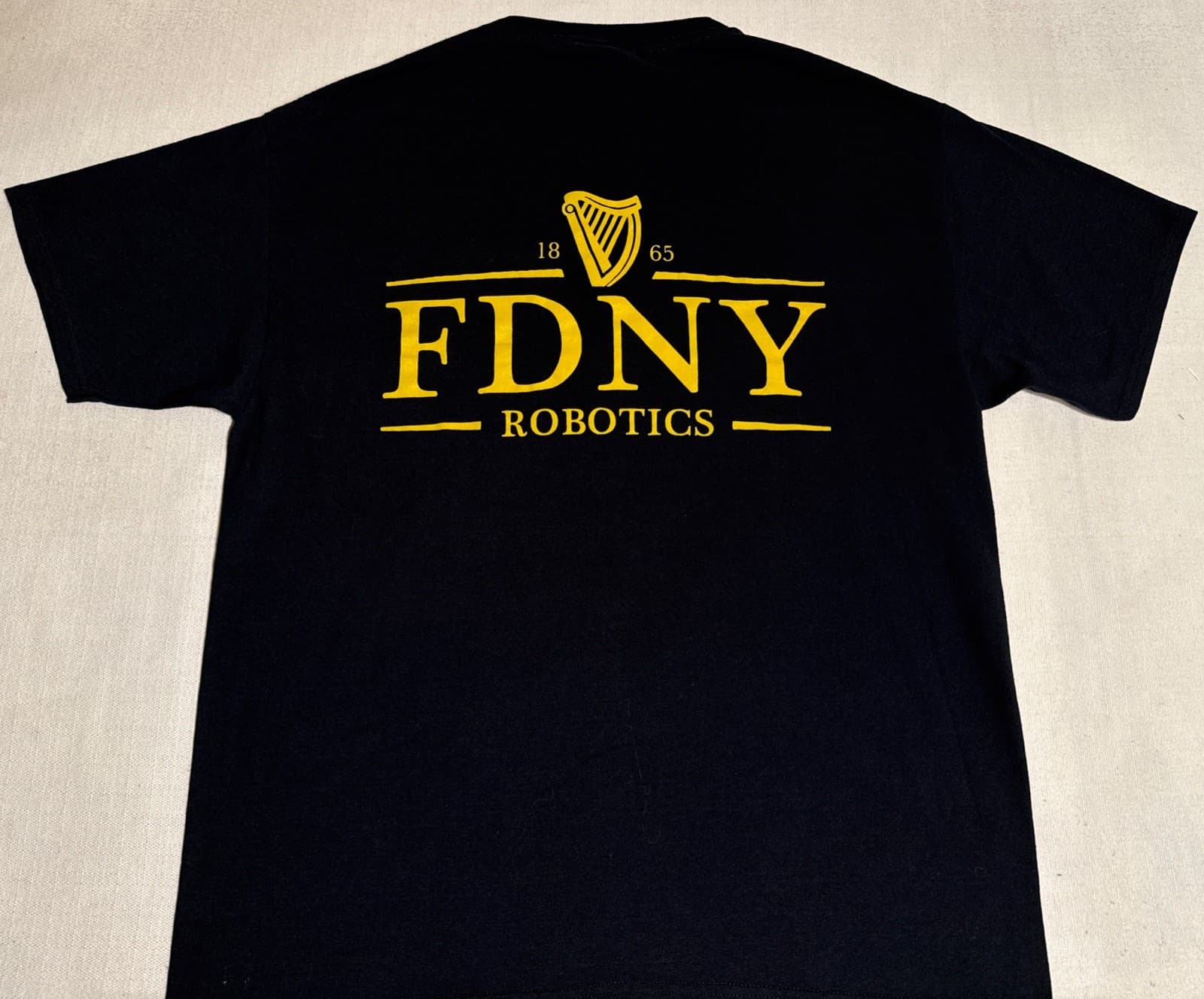 FDNY Fire Department New York T- Shirt Sz L NYC FDNY Bravest Irish IRE Guinness 4