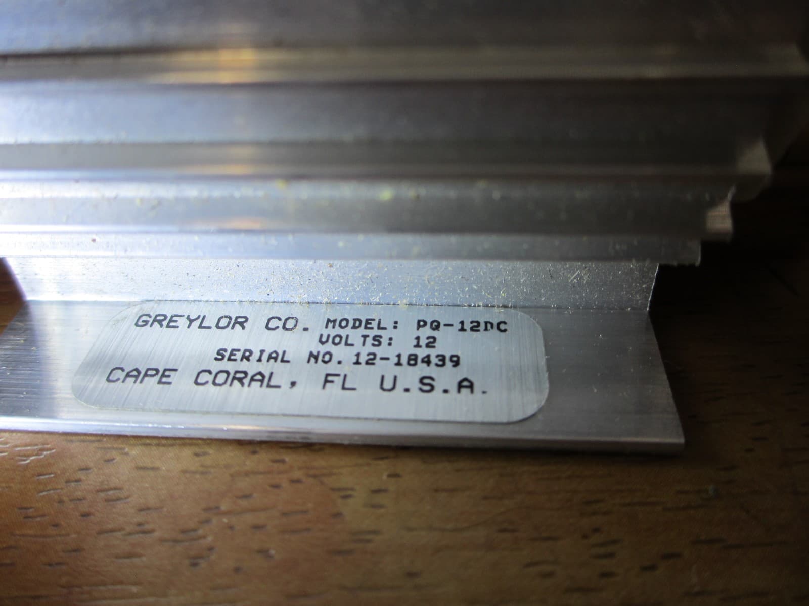 Greylor PQ-12DC *USED?* Gear Pump 3